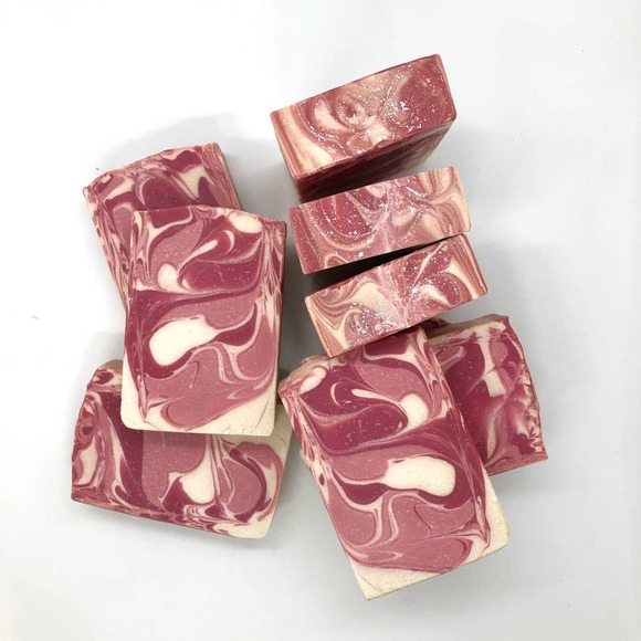 Cranberry Swirl Handmade Artesan Soap - Picture 5 of 5